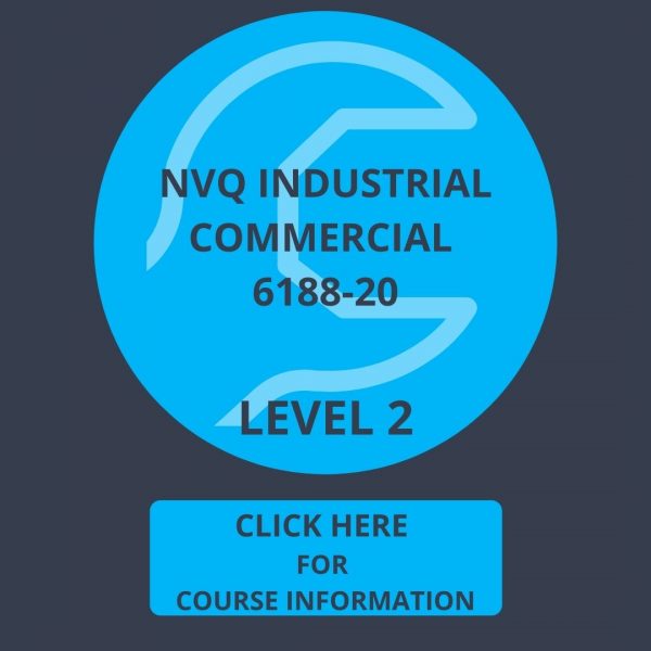Logo Dark Blue, light blue and spanner Level 2 NVQ Diploma in Industrial Commercial 6188-20